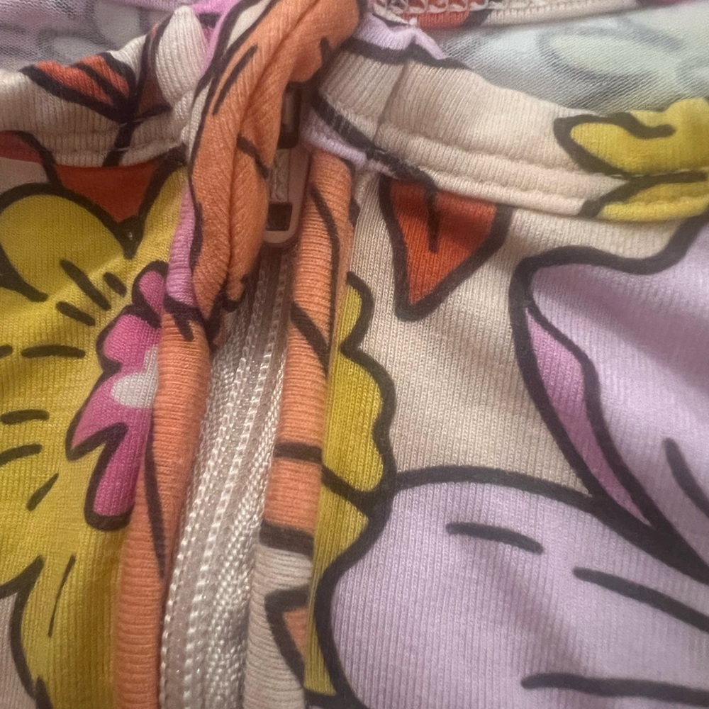 Vibrant Floral Kids Pajama Footies - Picture 3 of 7